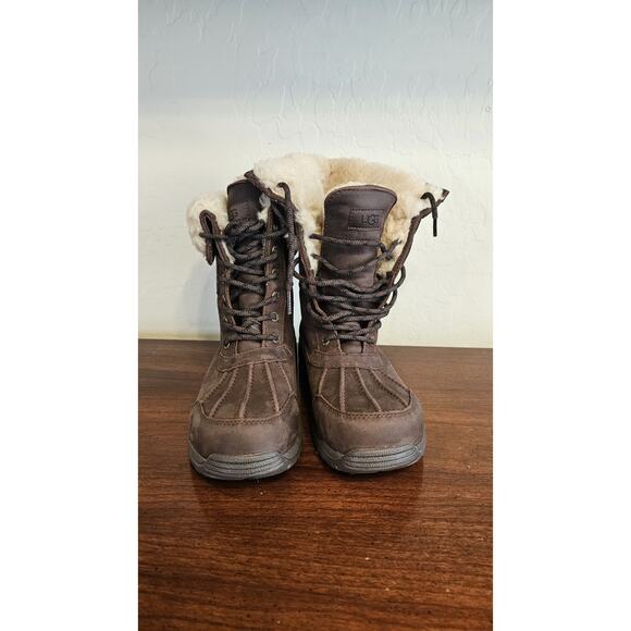 UGG Men's Butte Waterproof Boot Size 7 Burnt Cedar New - Picture 2 of 4